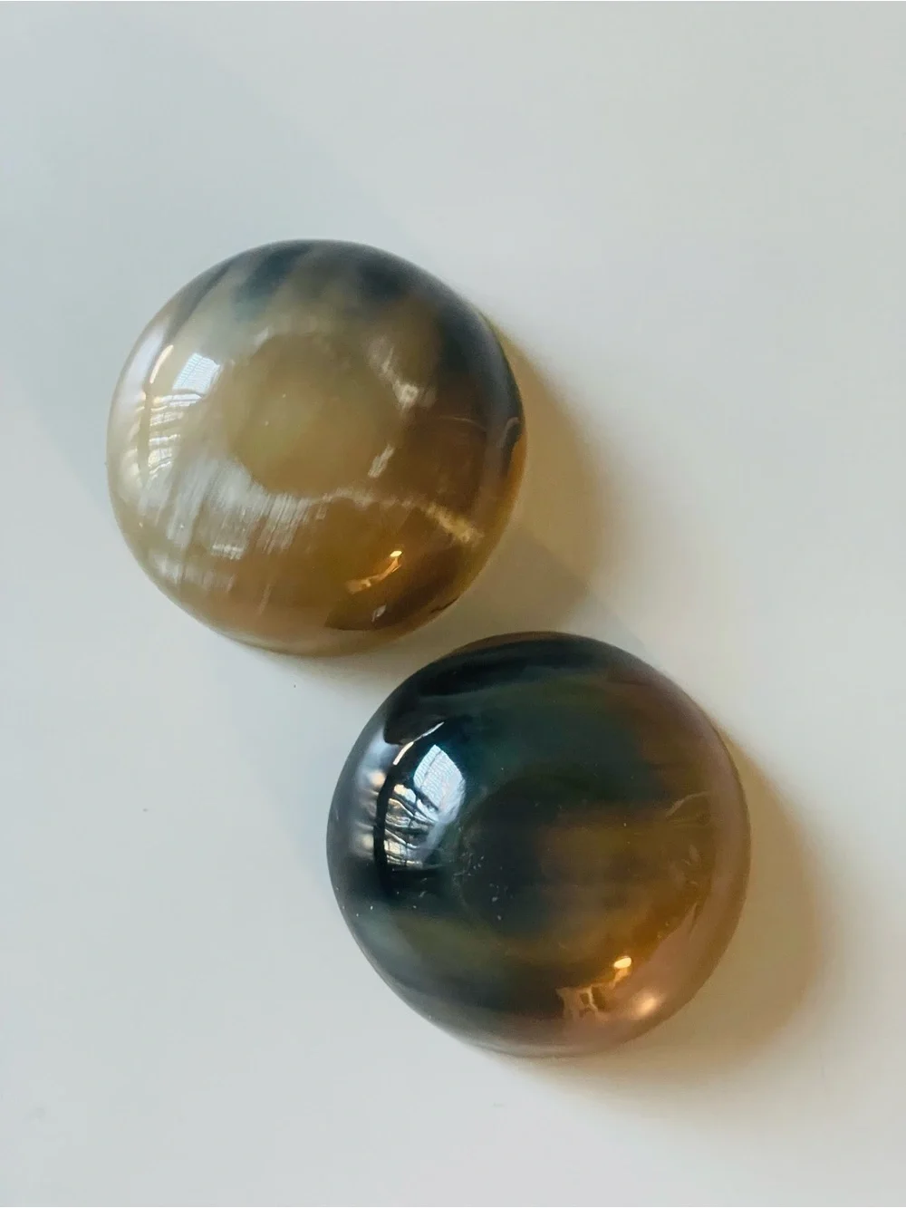 Set of Two Small Horn Bowls